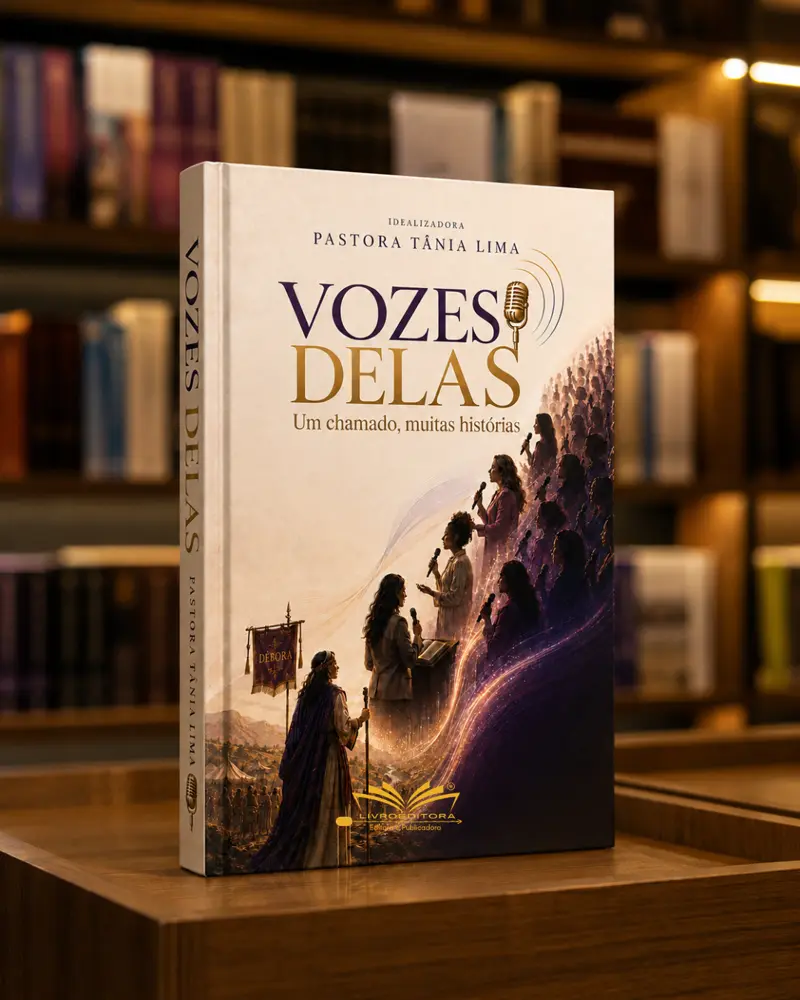 Capa do livro Vozes Delas, publicado pela Livro Editora