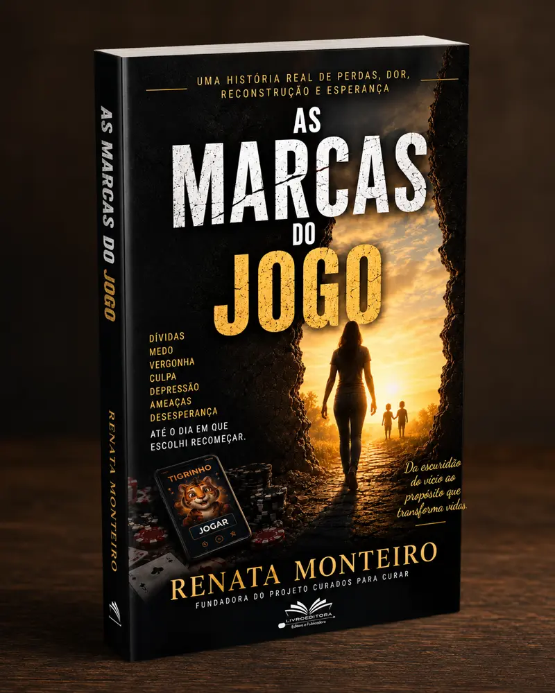 Capa do livro As Marcas do Jogo, publicado pela Livro Editora
